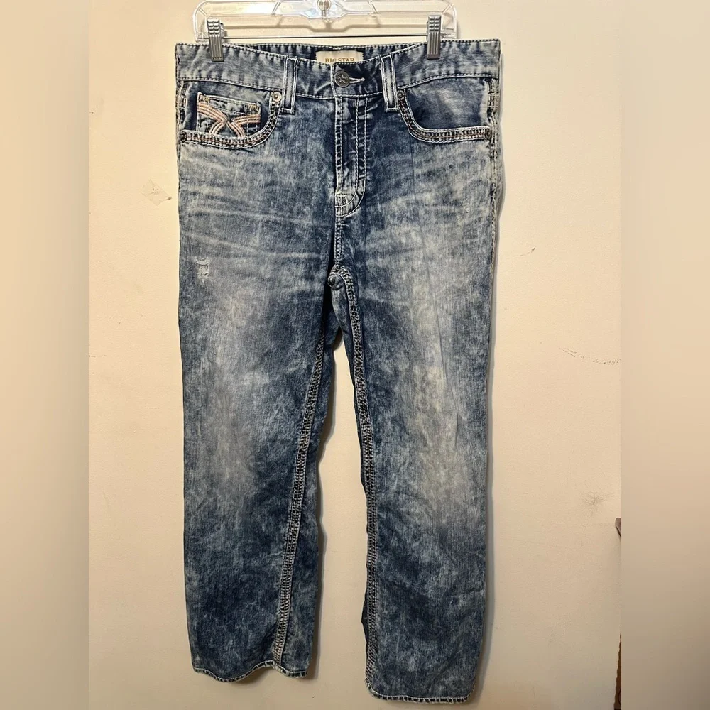Big Star Vintage Voyager Straight Stretch Jean 33x29 Buckle‎ Exclusive Relaxed